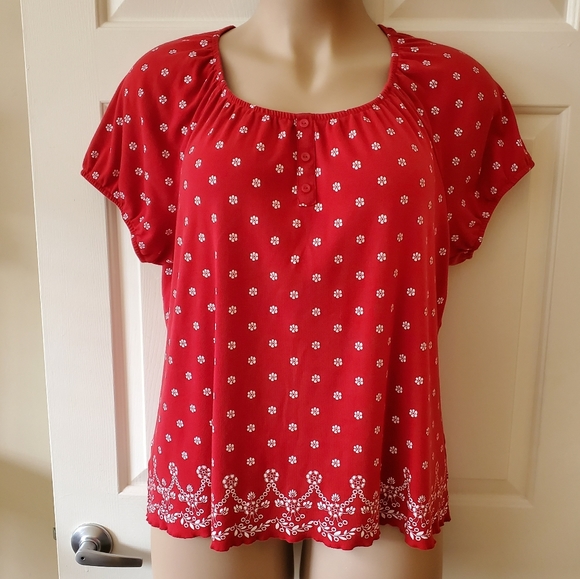 Karen Scott Tops - Karen Scott Short Sleeve Top